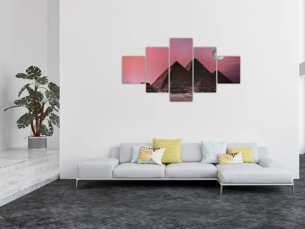 Obraz - Piramidy w Gizie, Egipt (125x70 cm)