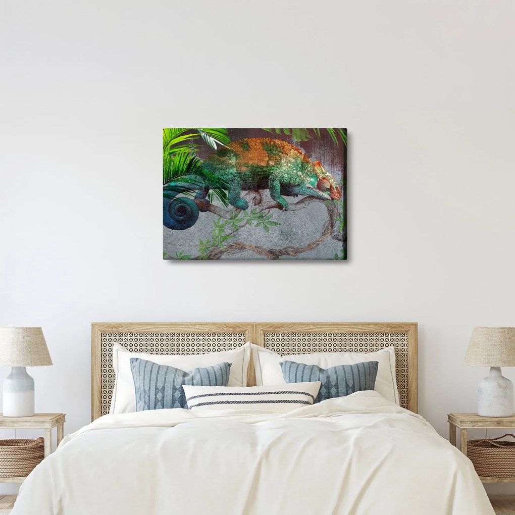 Obraz - Kameleon (70x50 cm)