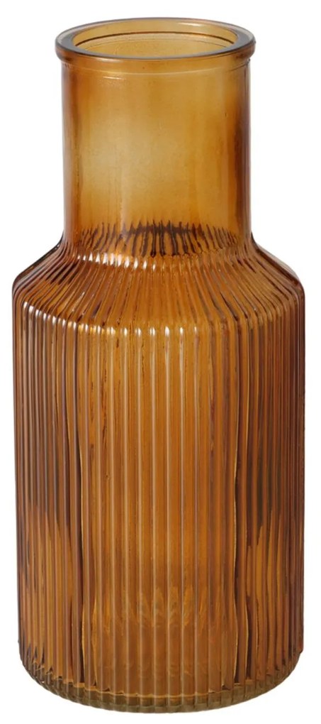 Prążkowany wazon szklany MISAM, 22 cm