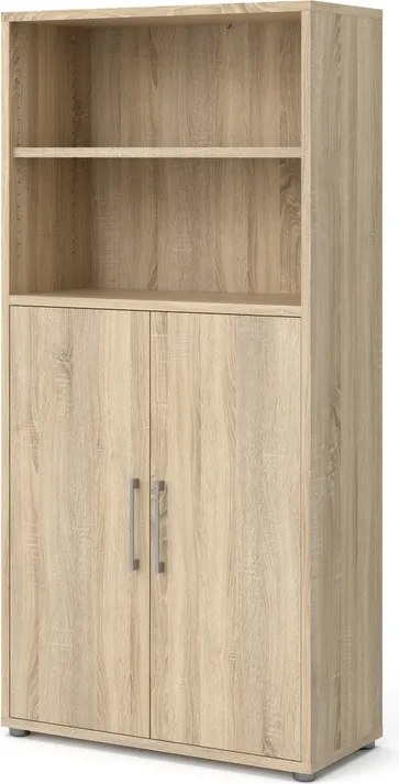 Biurowy regał 2-drzwiowy Prima dąb sonoma