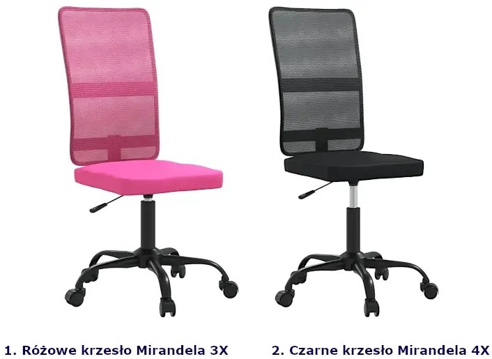 Czarny siatkowy fotel biurowy bez podłokietników T3-N92