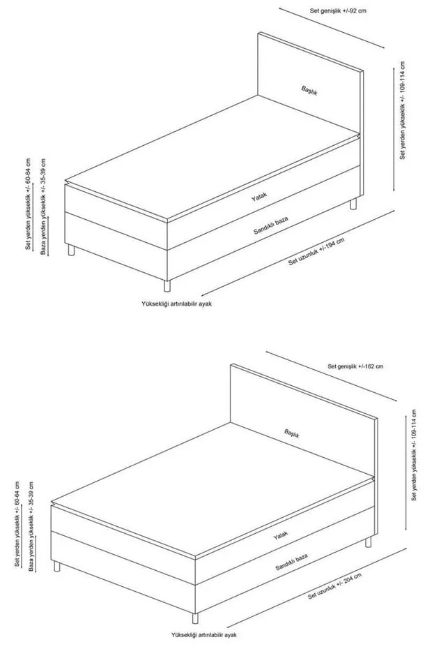 Brązowe tapicerowane łóżko dwuosobowe ze schowkiem i stelażem 160x200 cm Orina – Kalune Design