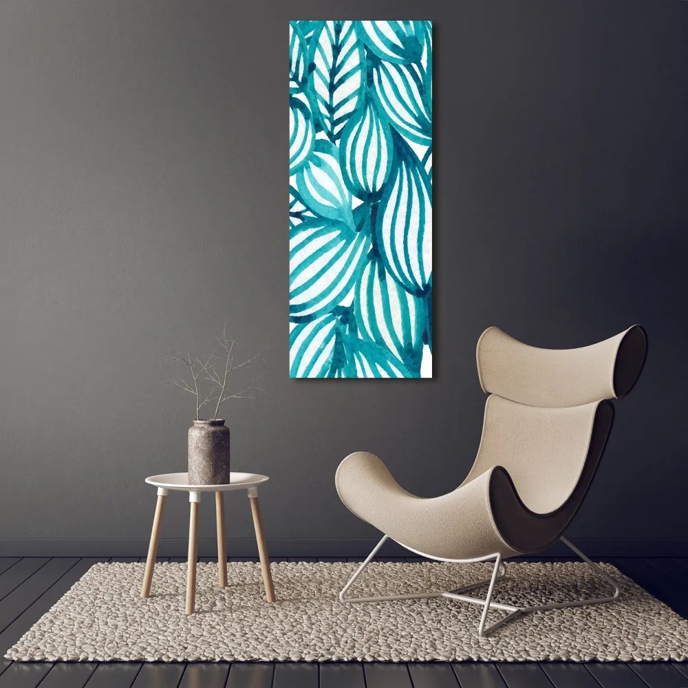 Nowoczesny fotoobraz canvas na ramie pionowy Liście