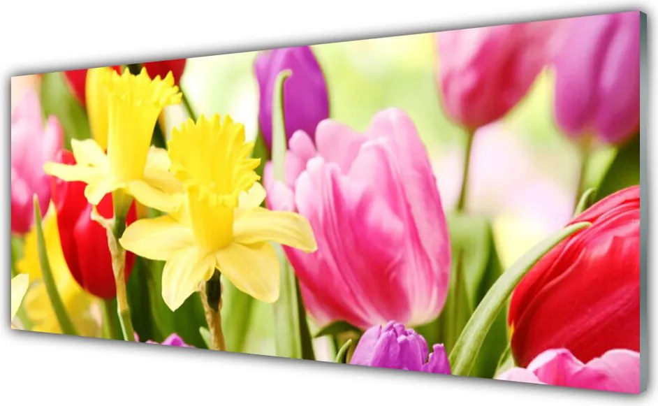 Panel Szklany Romantyczna Natura w Kwiatach