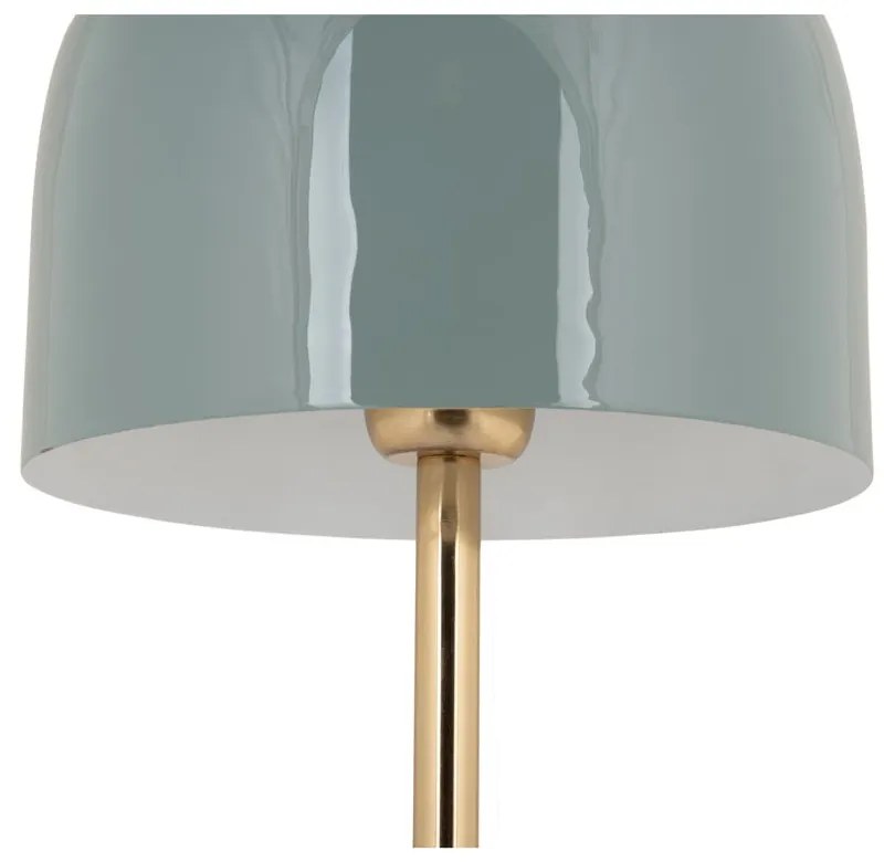 Miętowa lampa stołowa z metalowym kloszem (wysokość 50 cm) Manta – Leitmotiv