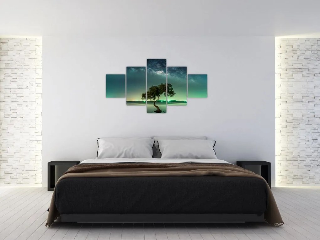 Obraz nocnego nieba (125x70 cm)