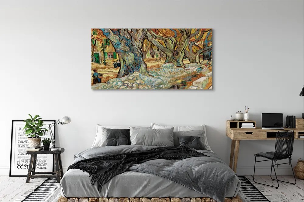 Obraz canvas na ścianę Naprawiający drogę - Vincent van Gogh