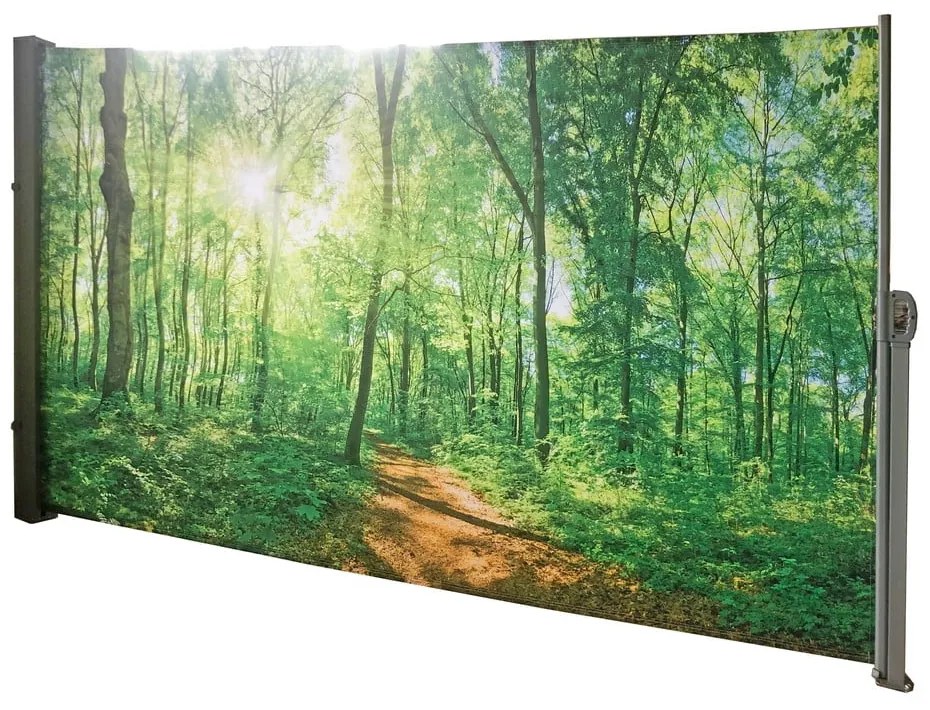 Zielona metalowo-tekstylna osłona balkonowa 300x160 cm – Garden Pleasure