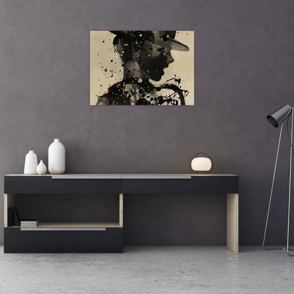 Obraz - Kobieta jazzowa (70x50 cm)