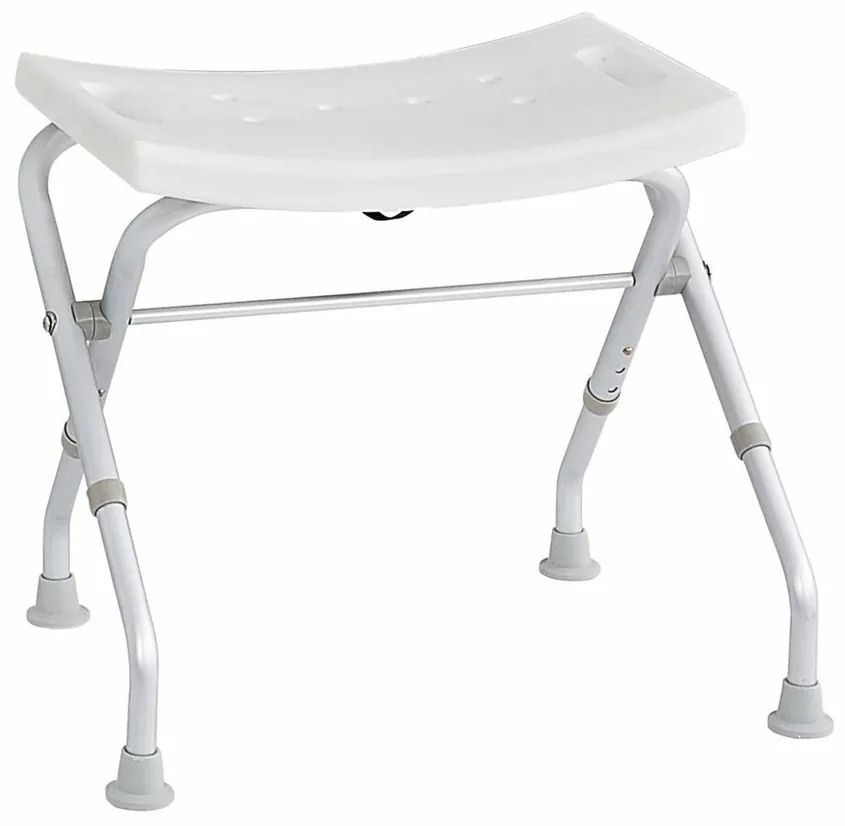 SAPHO A0050301 Składane krzesełko dla osóbniepełnosprawnych, białe