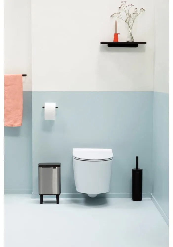 Stalowy kosz na śmieci w kolorze matowego srebra 4 l Bo Hi – Brabantia