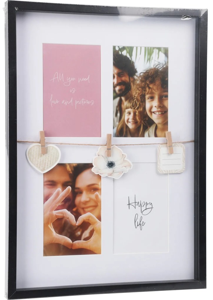 Ramka na zdjęcia z dekoracją, 31 x 2,7 x 43,5 cm