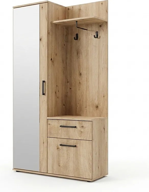 MINIO go for it, Garderoba ALEX w kolorze dąb artisan