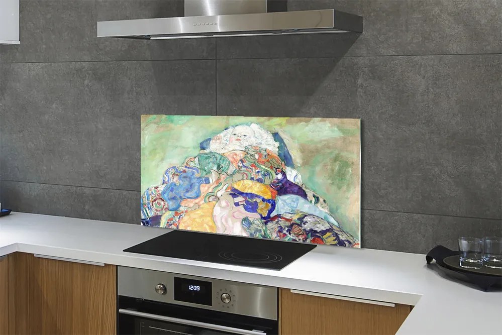 Szklany Panel Kołyska - Gustav Klimt