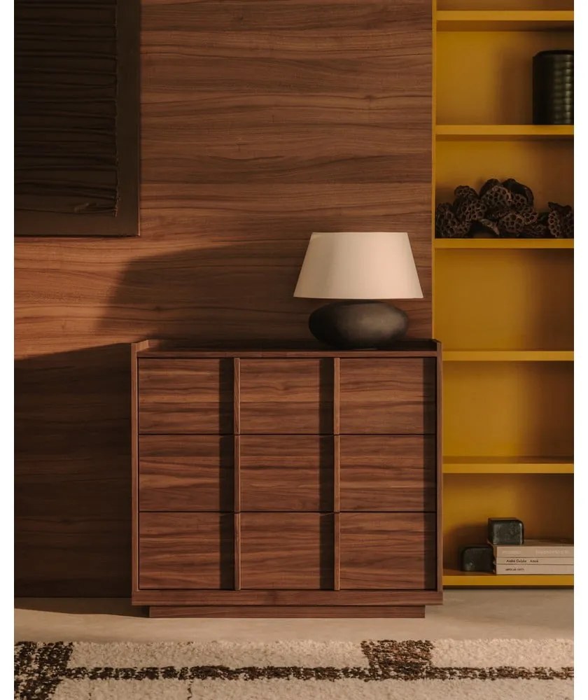 Brązowa komoda w dekorze orzecha 100x78x50 cm Onix – Kave Home