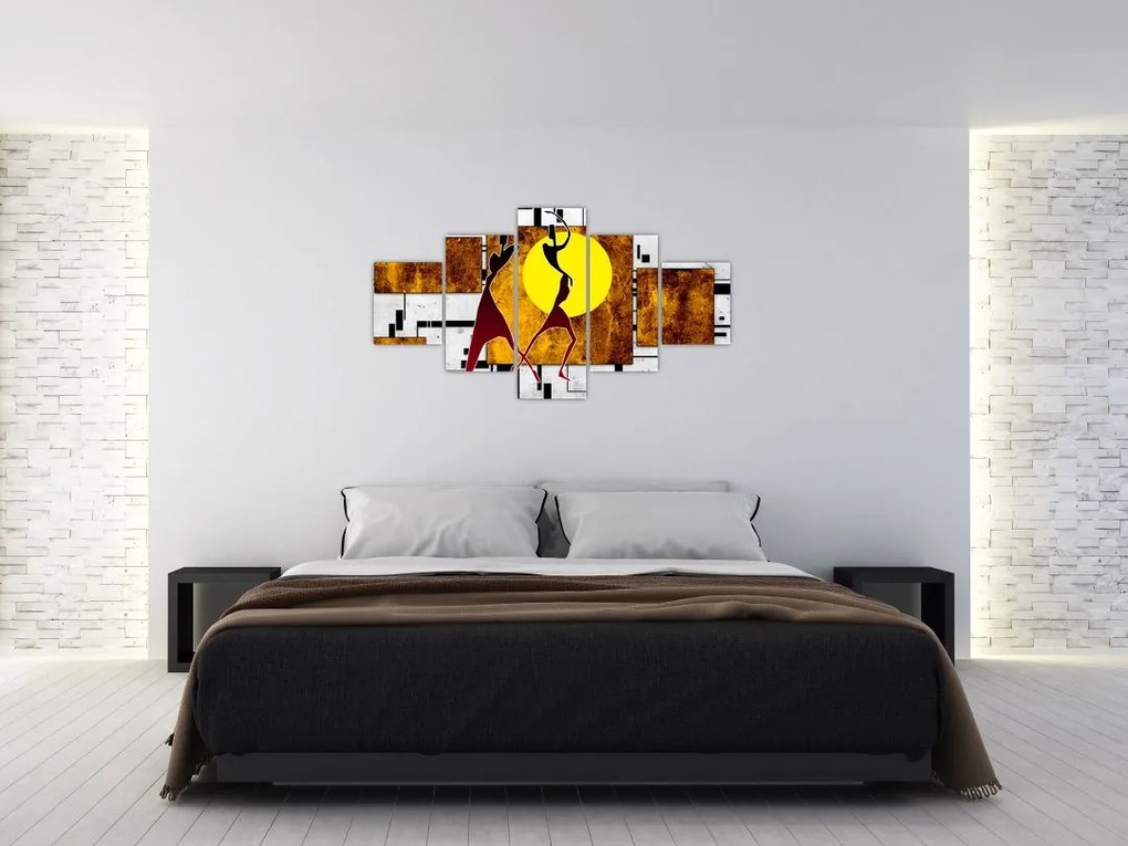 Obraz malarstwa z epoki starożytnej (125x70 cm)