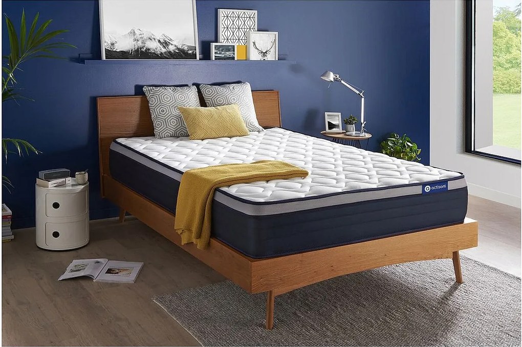 Materac Actiflex max 160x200cm, Grubosc : 26 cm, sprezyny kieszeniowe i pianka z pamiecia ksztaltu, Wysoki, 7 stref komfortu