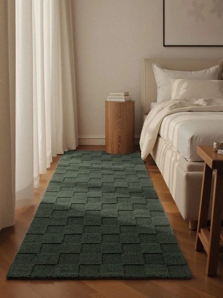 Dywan wełniany Villeroy &amp; Boch 1766 Wool Scala zielony 80cm x 200cm