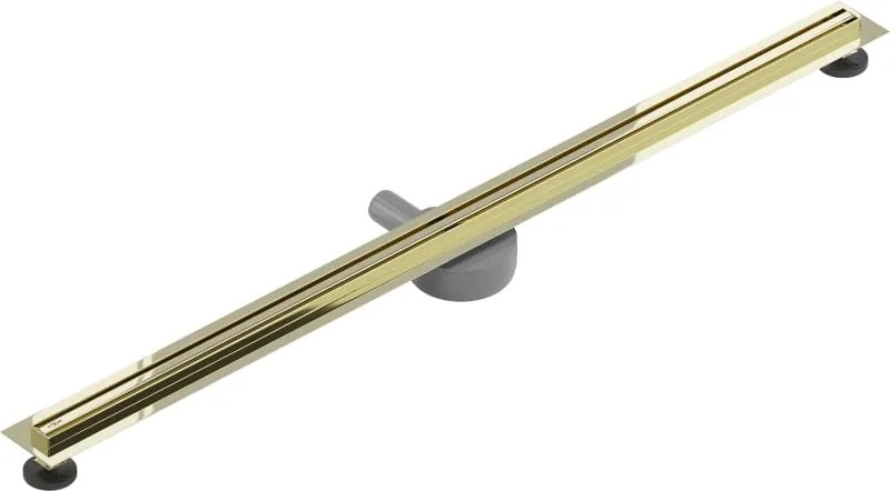 Mexen Flat 360° Slim odpływ liniowy obrotowy 140 cm, złoty - 1541140