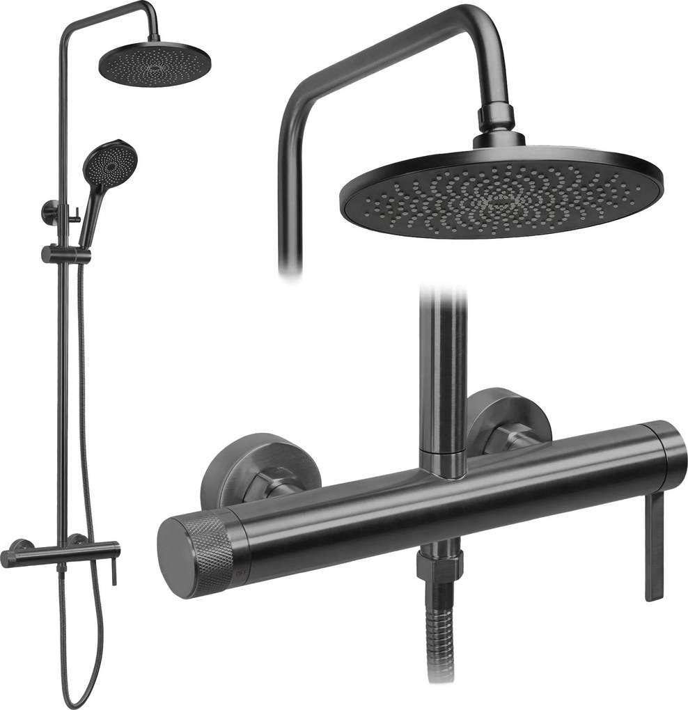 Zestaw natryskowy Rea Rivo Tytan