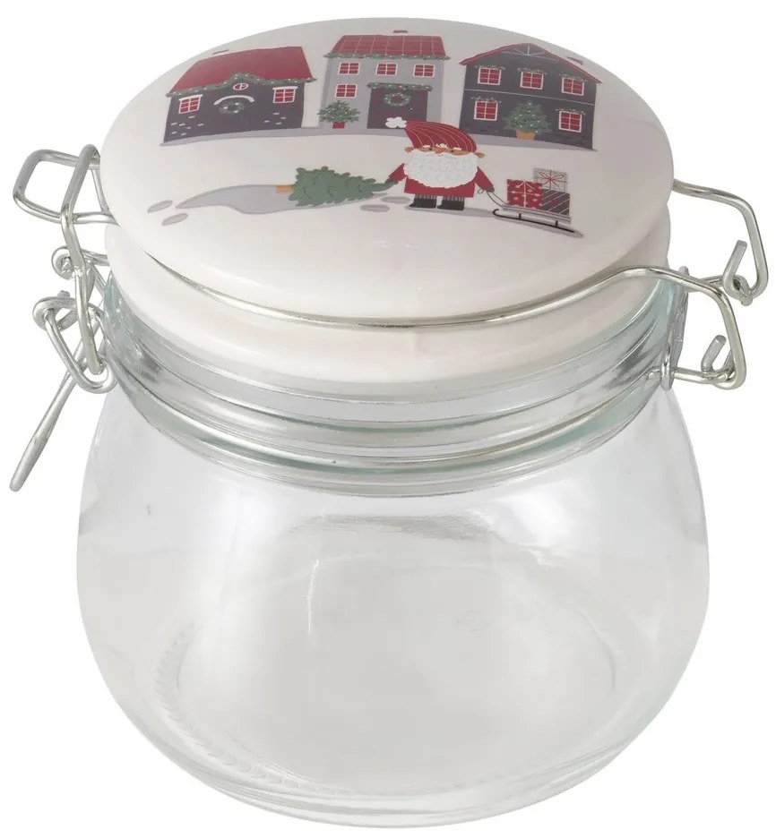 Słoik z porcelanową pokrywką MONTI, 450 ml