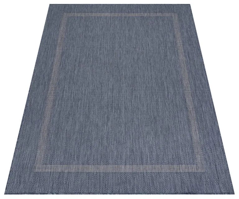 Dywan zewnętrzny Relax ramka niebieski 160 cm x 230 cm