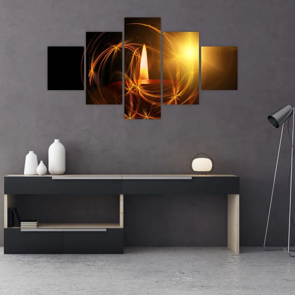 Obraz świecy (125x70 cm)