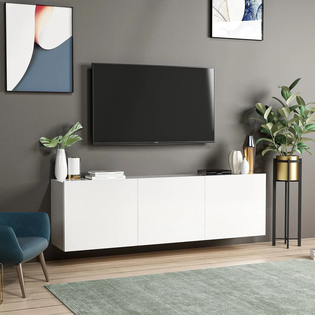 Stolik pod telewizor White