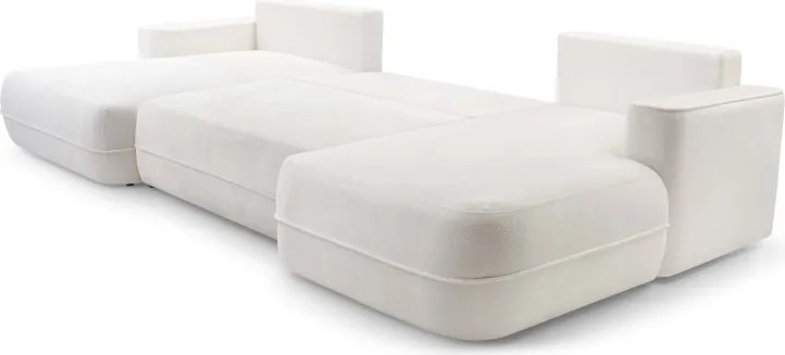 Narożnik FUEGO XL wolnostojący układ U z funkcją spania w tkaninie Bubble 01 DomoHome