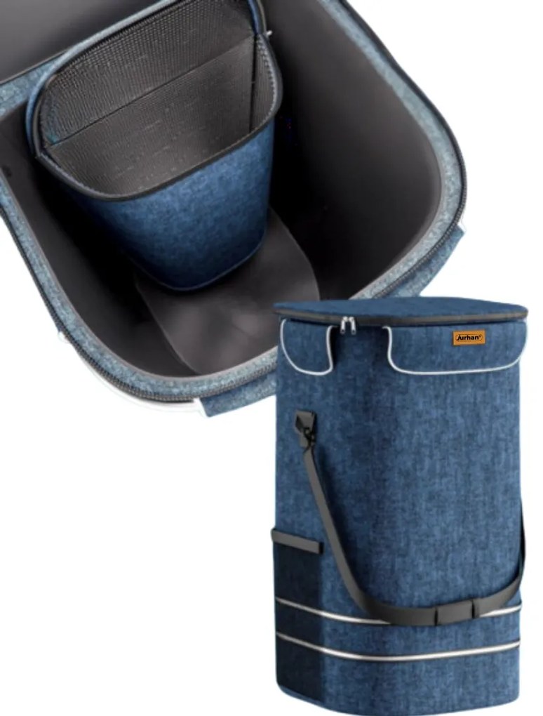 Torba na zakupy na kółkach EASY, 50l, niebieska Jurhan