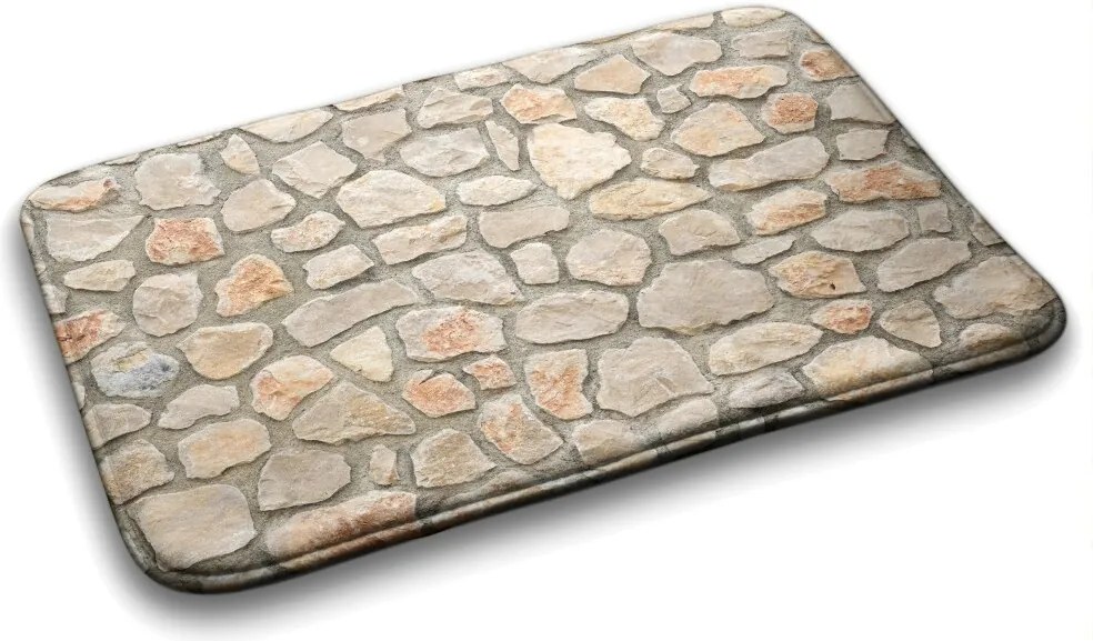 Dywanik antypoślizgowy do łazienki Dywanik antypoślizgowy do łazienki Kamienie Ściana