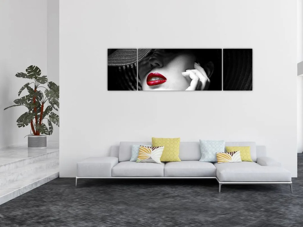 Obraz - Kobieta w kapeluszu (170x50 cm)