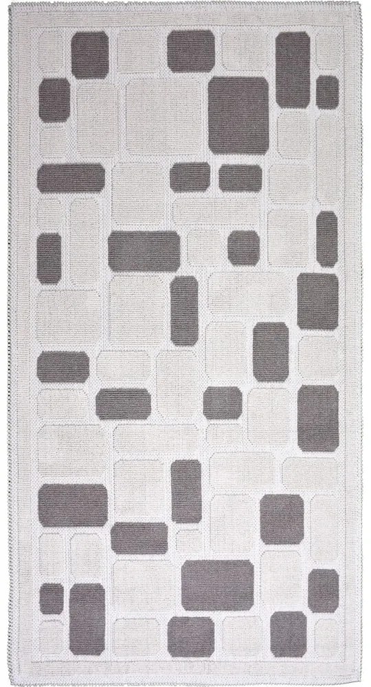Beżowy bawełniany chodnik Vitaus Mozaik, 80x200 cm