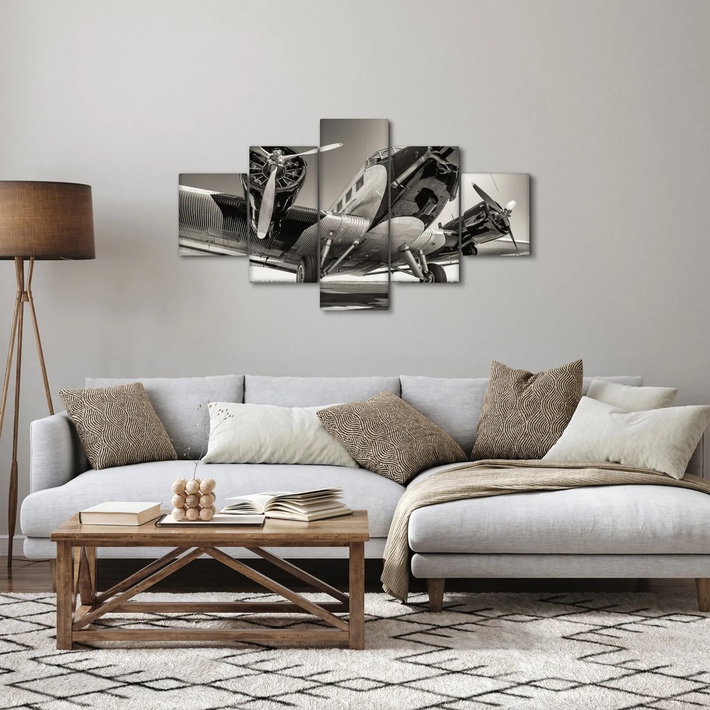 Obraz - Historyczne samoloty (125x70 cm)