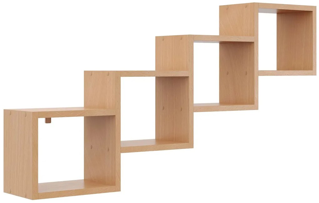 Nowoczesna półka ścienna na książki buk A7-M71