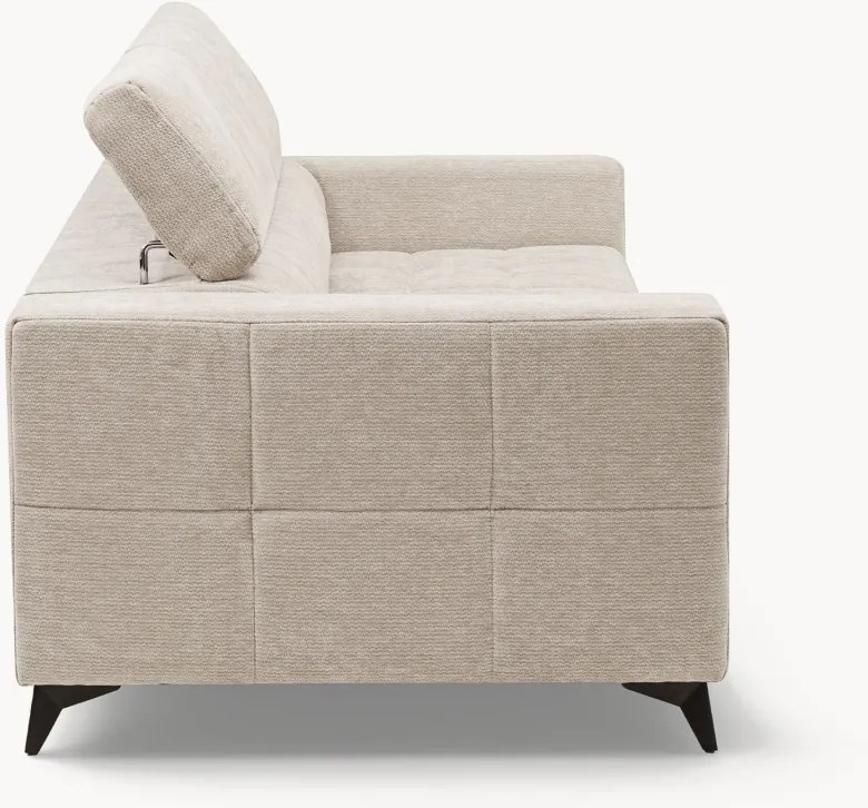 Sofa Nardo z funkcją spania - jasny beżowy szenil Vibe 06