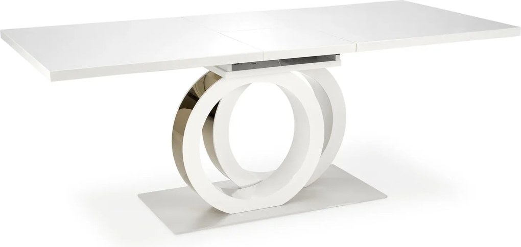 Lakierowany biały stół rozkładany Galardo