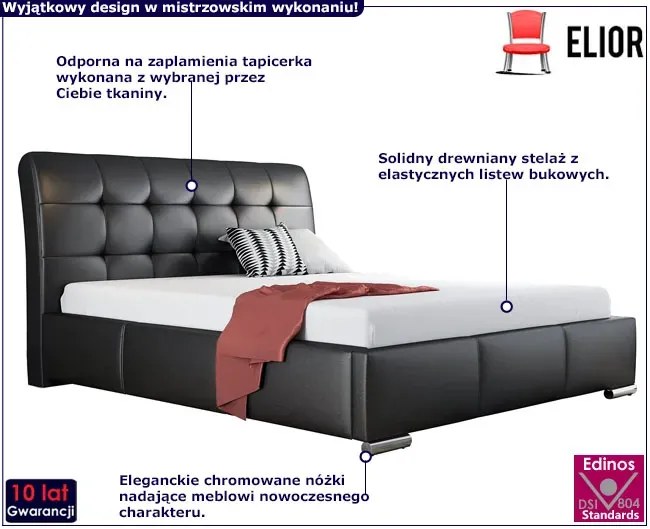 Łóżko pikowane 140x200 C1-D15