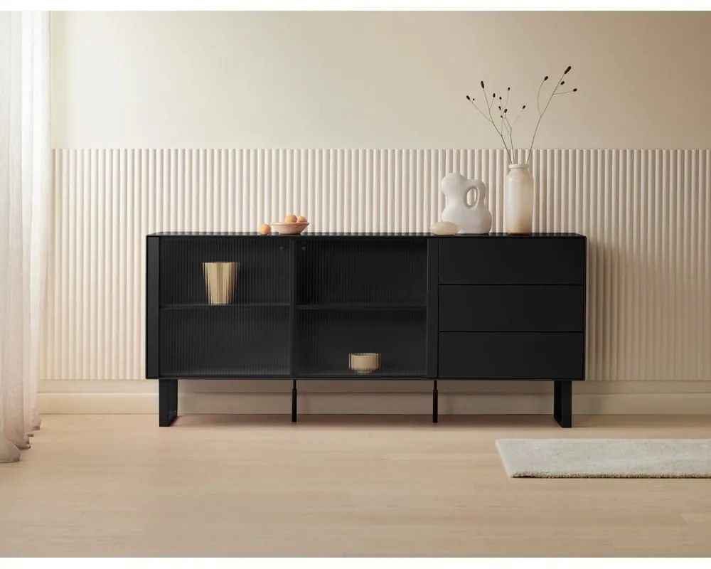 Czarna komoda 180x79 cm Edge by Hammel – Hammel Furniture