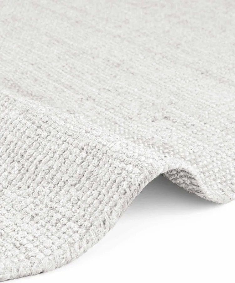 Jasnoszary okrągły dywan dwustronny tkany ręcznie z juty ø 160 cm Bouclé Jaipur – Hanse Home