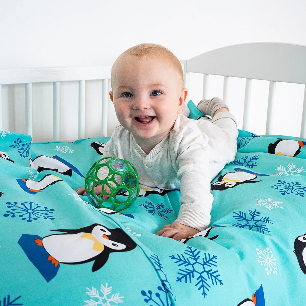 4Home Dziecięca pościel bawełniana do łóżeczka Arctic Friends, 100 x 135 cm, 40 x 60 cm