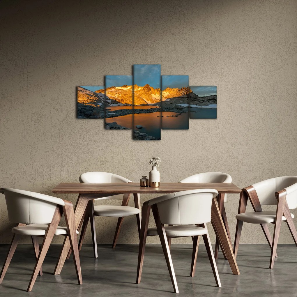 Obraz krajobrazu wysokogórskiego (125x70 cm)