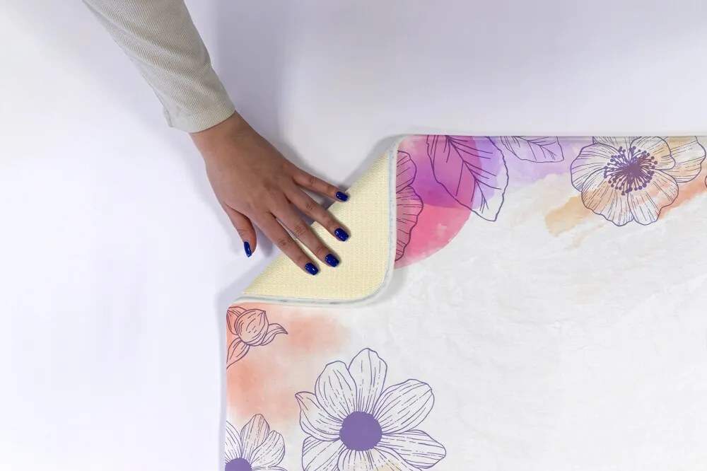 Dywanik pod prysznic Dywanik pod prysznic Kwiaty Akwarele