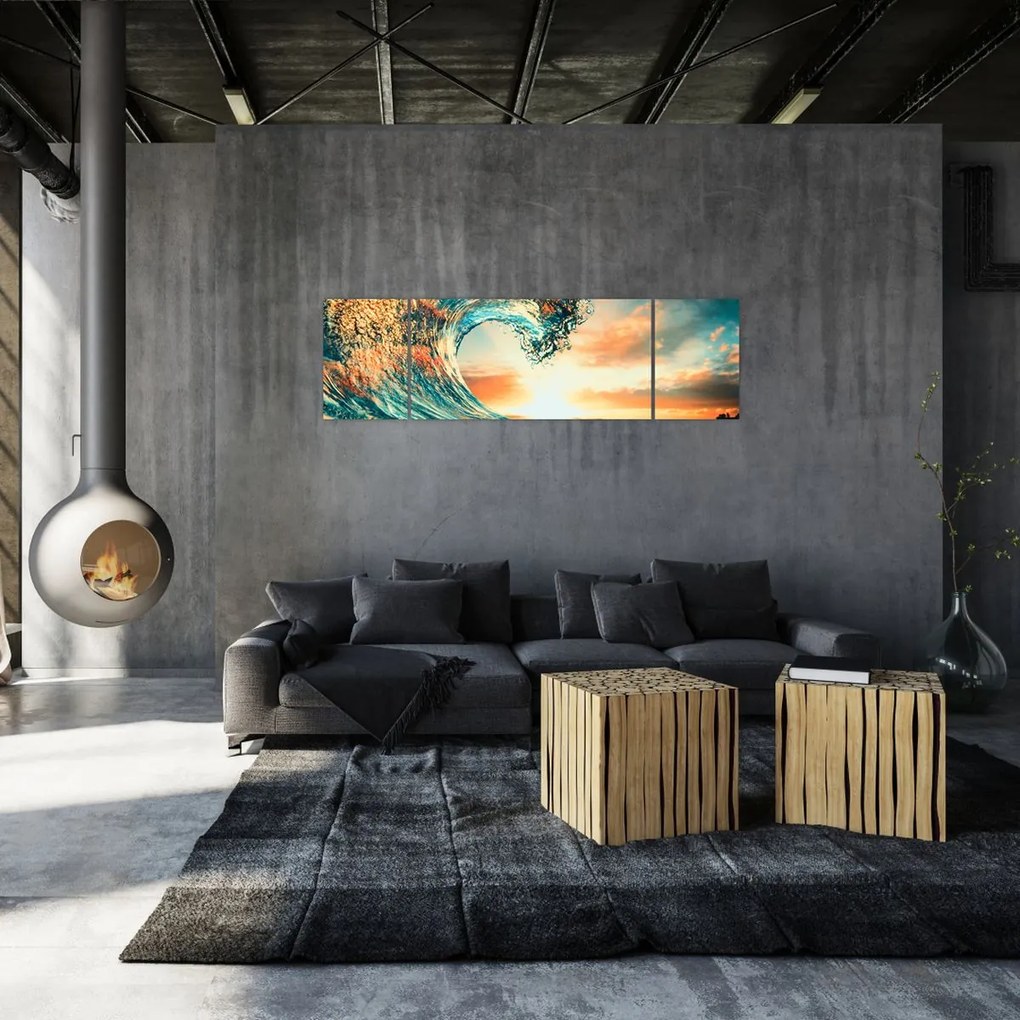 Obraz - Fala (170x50 cm)