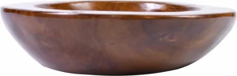 Misa z drewna tekowego ręcznie robiona 30 cm dekoracyjna