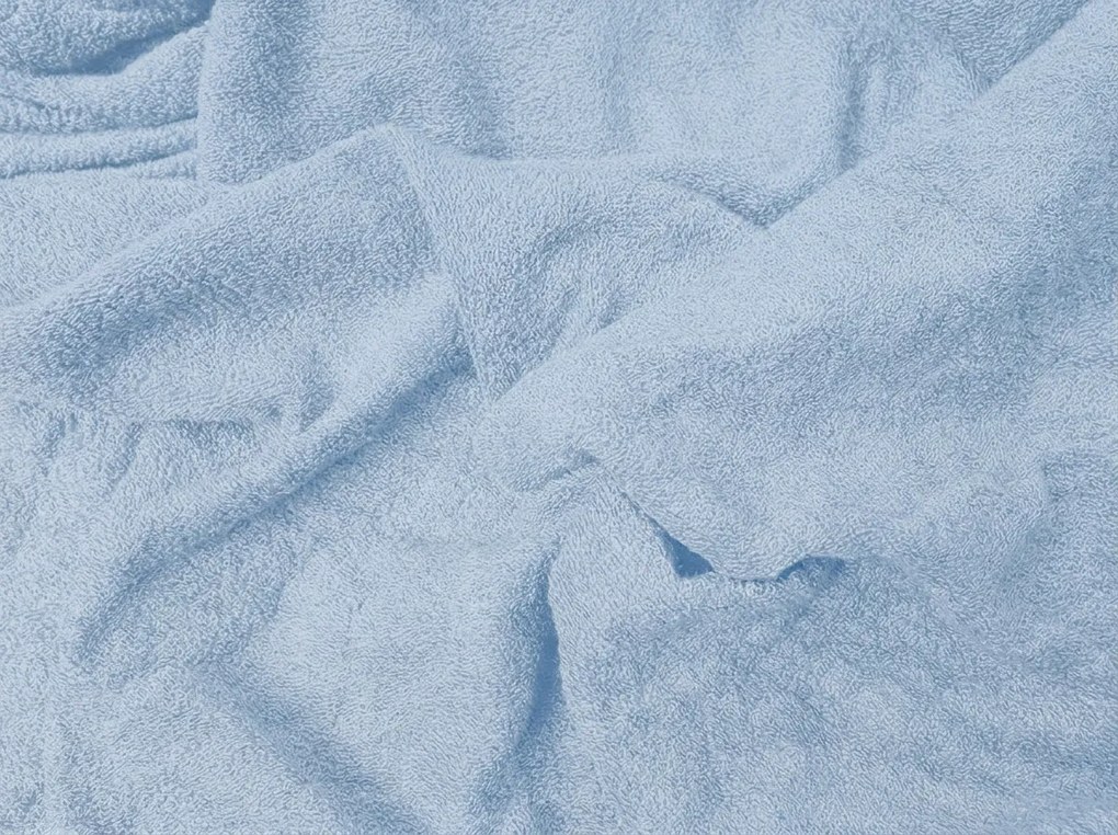 PrzytulneMieszkanie.pl Prześcieradło frotte jasnoniebieskie 90 x 200 cm