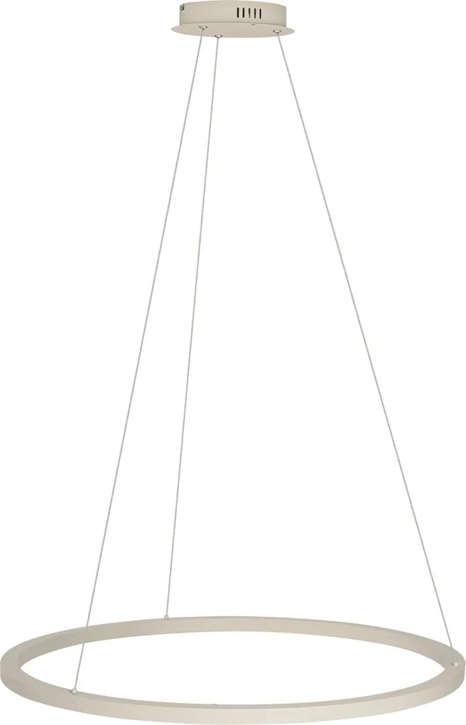 Lampa wisząca Design Beżowa 80cm z LED z 3-stopniową regulacją ściemniania - Girello