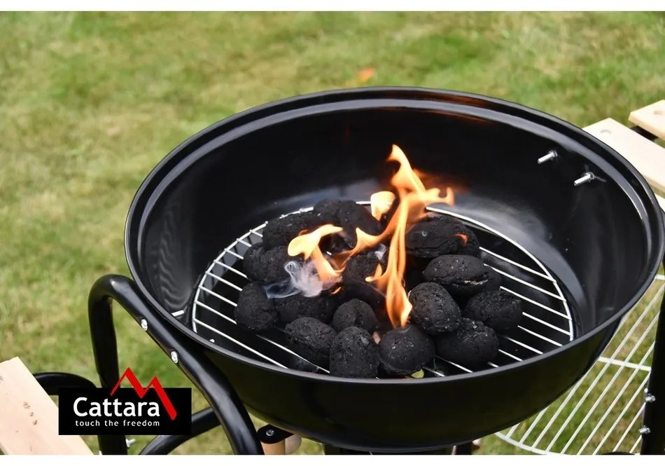 Cattara Grill na węgiel drzewny Messina, 93 x 102 x 47 cm