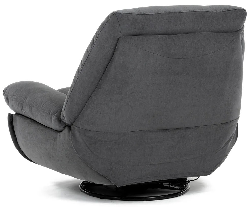 Elektryczny fotel z wbudowanym sterowaniem, szary