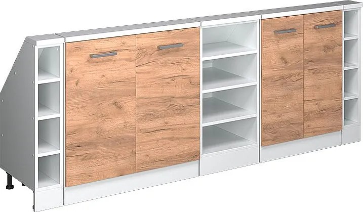 Szafka kuchenna na dach skośny złoty dąb energetyczny 210x46x81.6 r-line